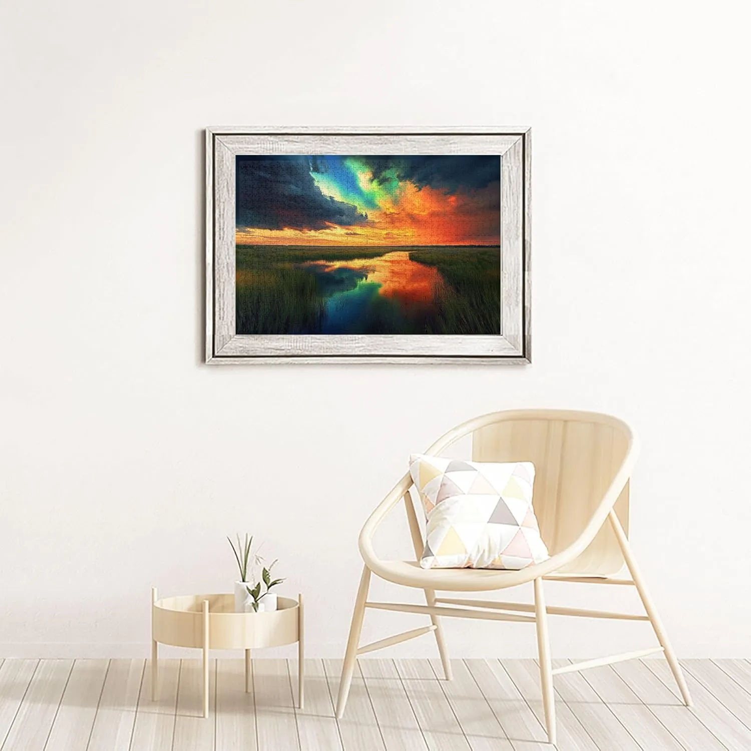 1000 Piece Jigsaw Puzzle for Adults Prairie Sunset,Great for Relaxation and Display for Puzzle Lovers,Vibrant Colors,Unique and Beautiful Design,Classic Sunset Scenery Wooden Puzzle