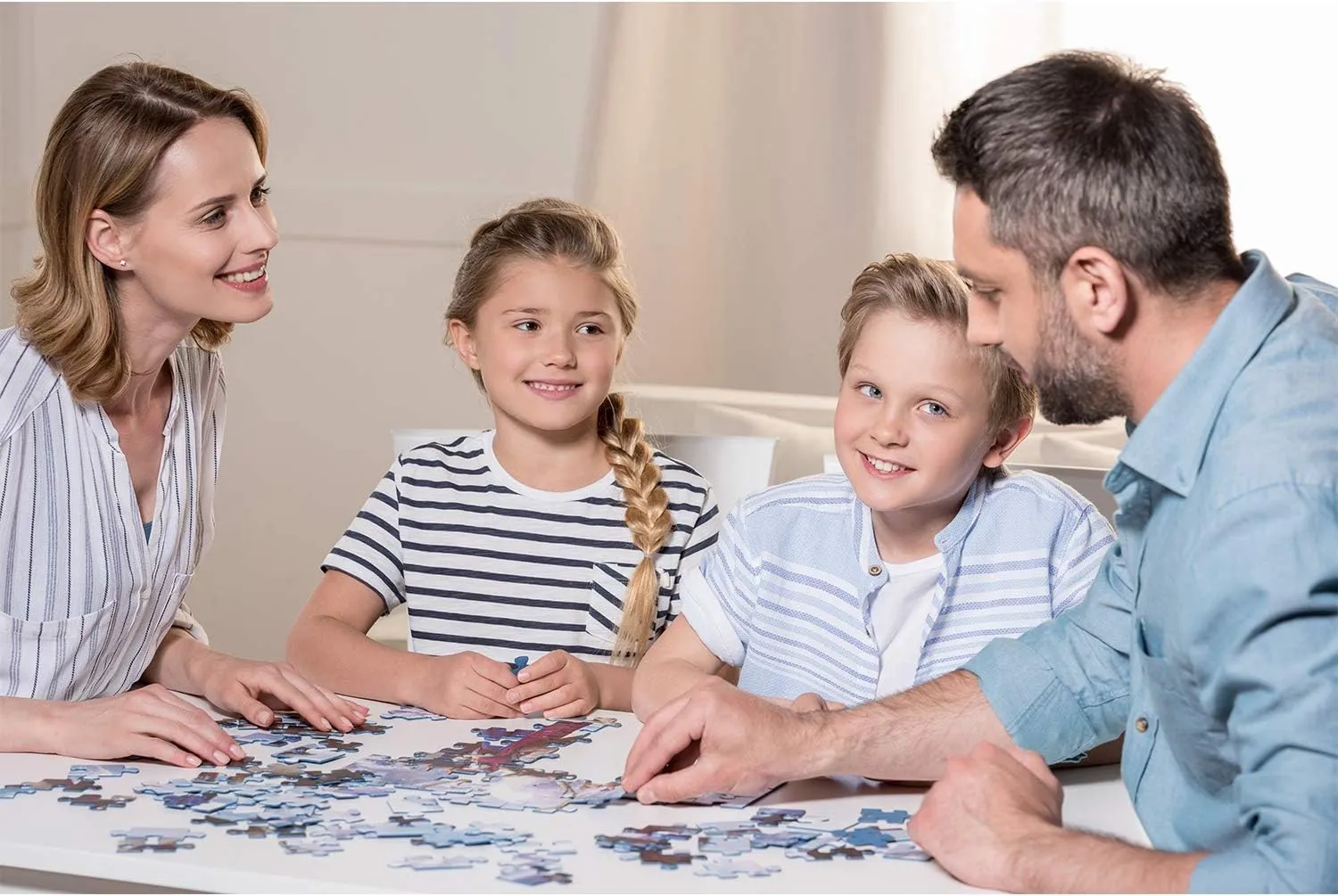 1000 Pieces Jigsaw Puzzle Wooden Puzzle Grassland Running Horses Picture Family Decorations Unique Birthday Present Suitable for Adults