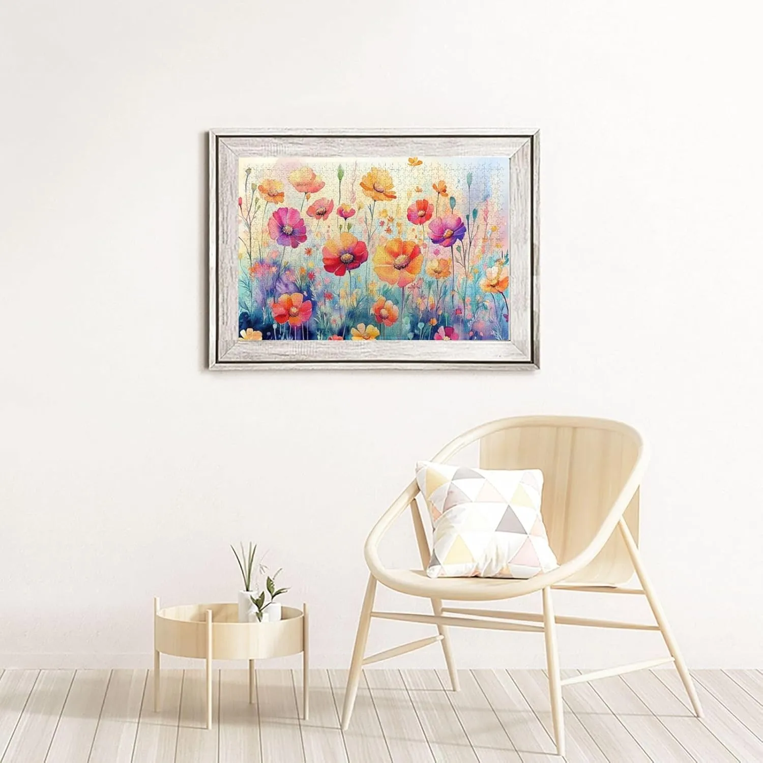 1000 Pieces of Adult Wooden Puzzle - The Flowers on The Grassland are Bright and Colorful,an Ideal Choice for Exercising brainpower,Patience and Hands-on Ability，Gifts for Family