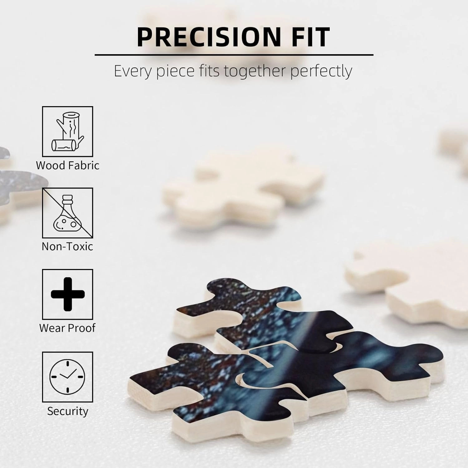 1000 pcs Adult Wooden Jigsaw Puzzle，The Locomotive in The Train Tracks,Stunningly Vibrant Colors Flight of Thought，UAdults Funny Artwork，Pieces Fit Together Perfectly，Gifts for Family