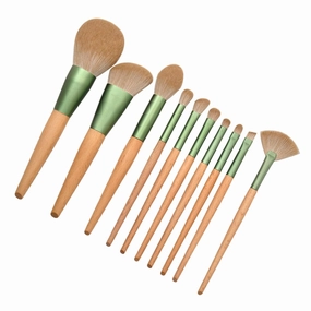 10Pcs Makeup Handle Brush Set Premium Blush and Foundation Brushes Lightweight Portable Makeup Brush Kit for Daily Use and Travel Easy to Clean and Maintain