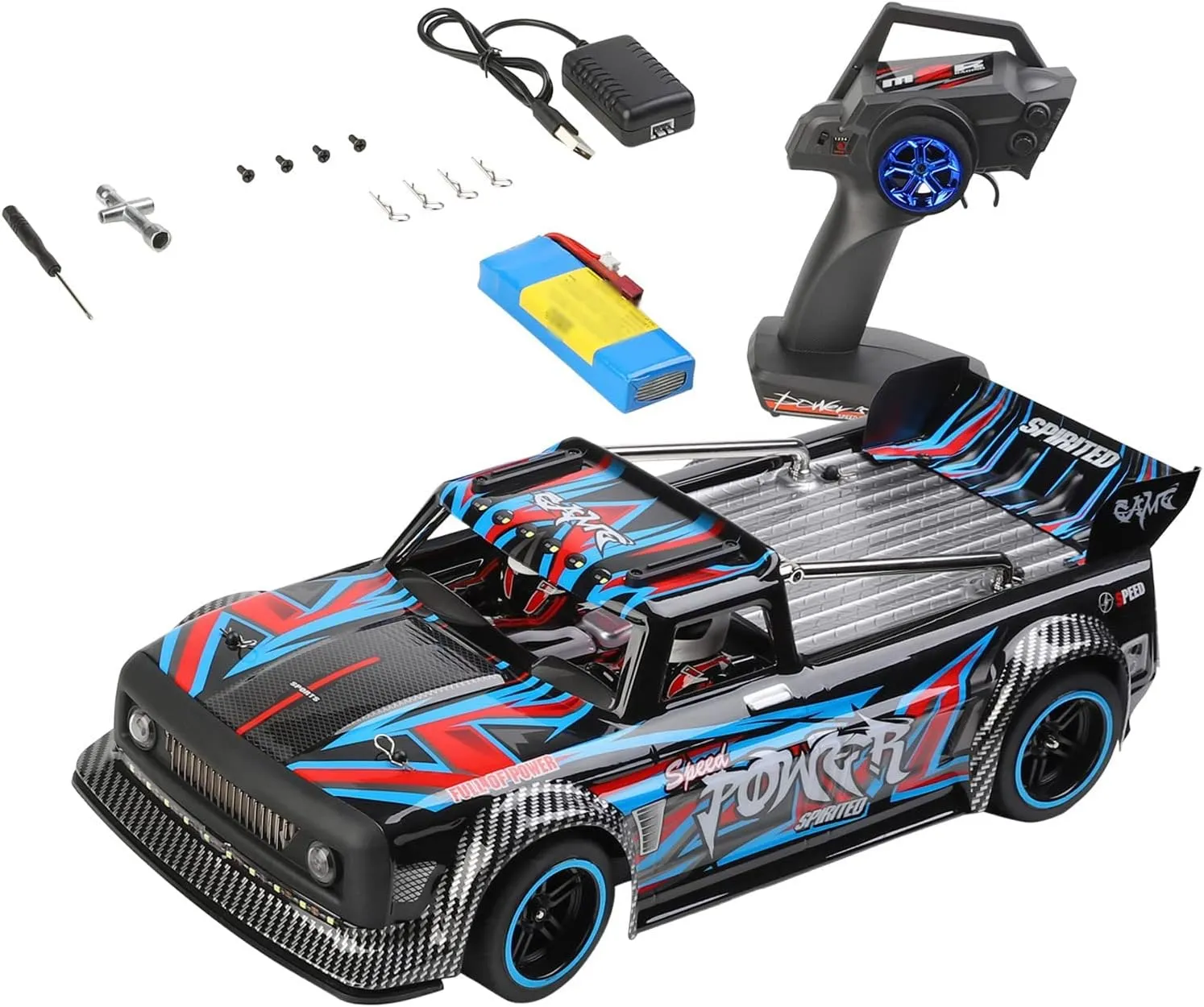 1:10 Remote Control Car 2.4G RC Car 60KM/H High Speed Brushless Fast Cars 4WD RC Drift Car Truck Hobby Grade Racing Car for Kids and Adults