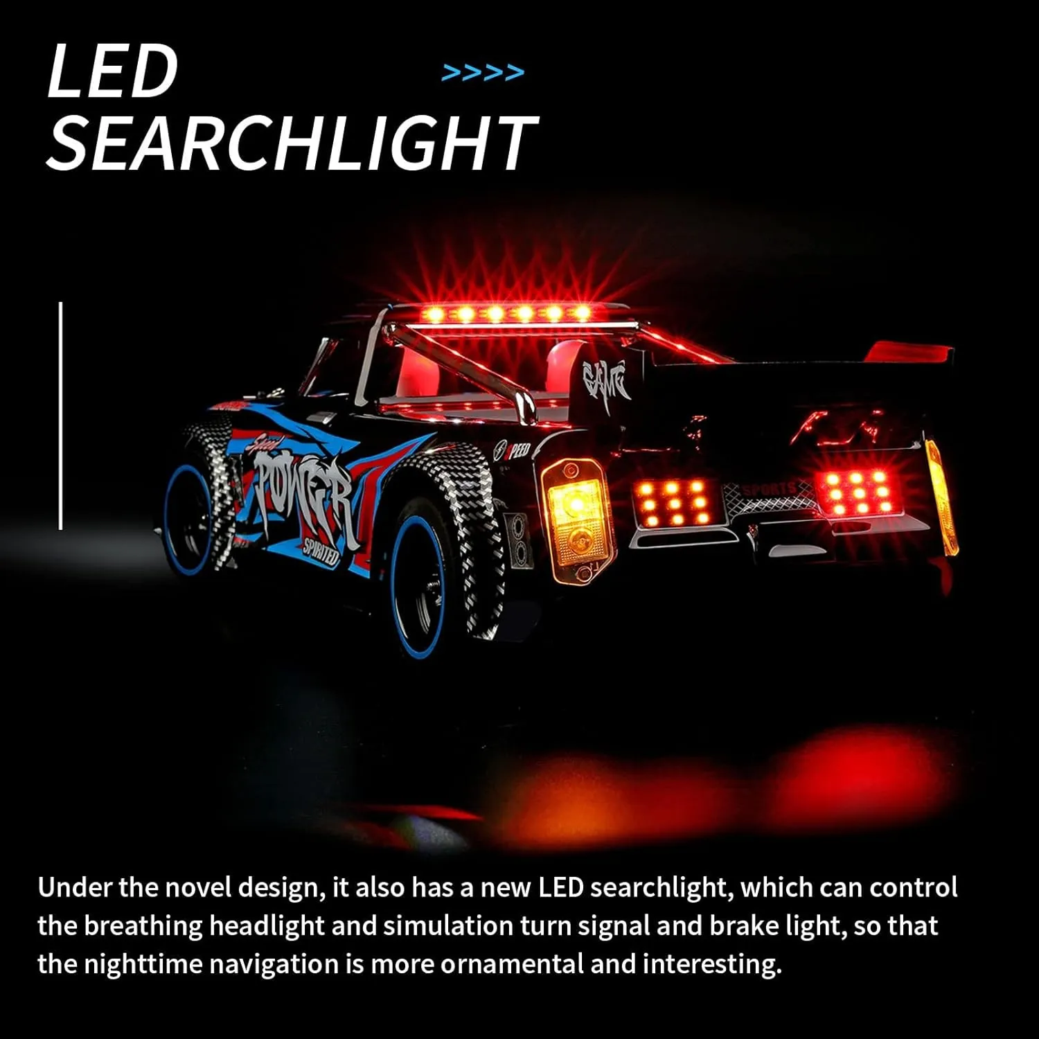 1:10 Remote Control Car 2.4G RC Car 60KM/H High Speed Brushless Fast Cars 4WD RC Drift Car Truck Hobby Grade Racing Car for Kids and Adults