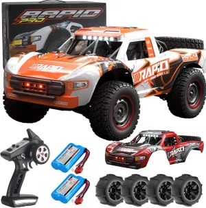 1:14 RC Cars 70 KMH High Speed Brushless Remote Control Car All Terrain Fast Trophy Truck for Adults Boys 4WD Off-Road Hobby RC Buggy Big Short Course RC Monster Truck (RTR)