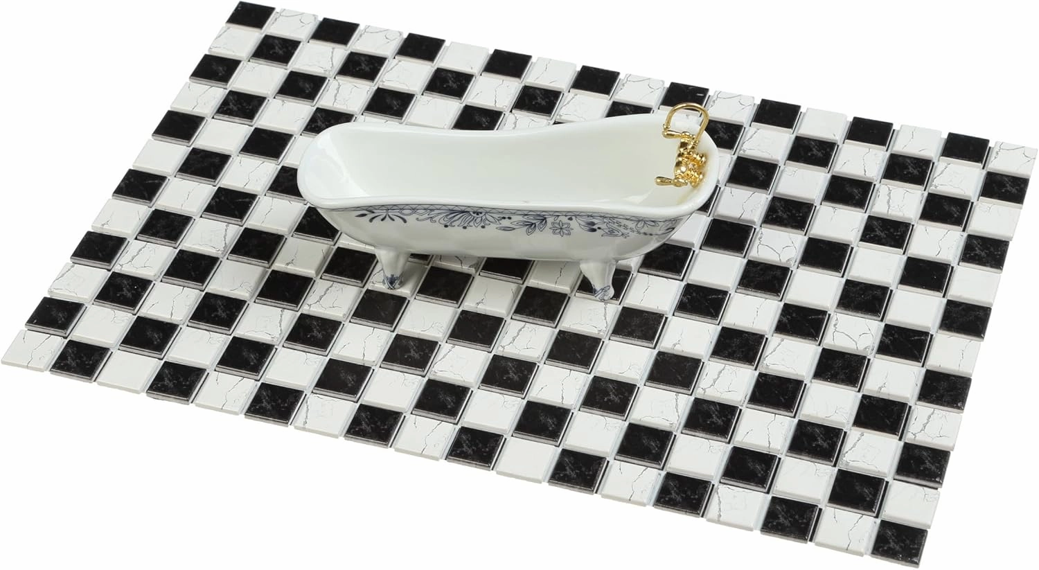 150 pcs, Dollhouse Flooring, 1:12 Scale Doll House Tiles, Miniature Checkerboard Floor, REDUCIO!