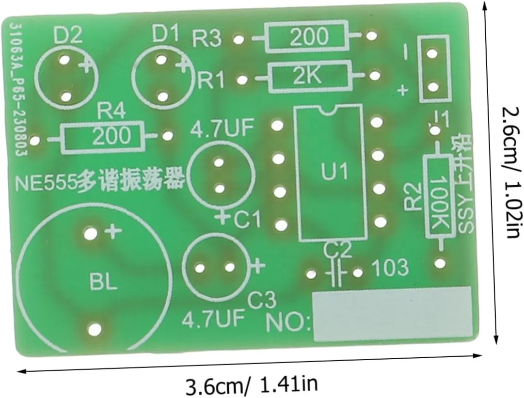 15sets Solder Practice Kits Diy Soldering Kit for Beginners Portable Electronics Project Fun Circuit Assembly for Learning Skill Development