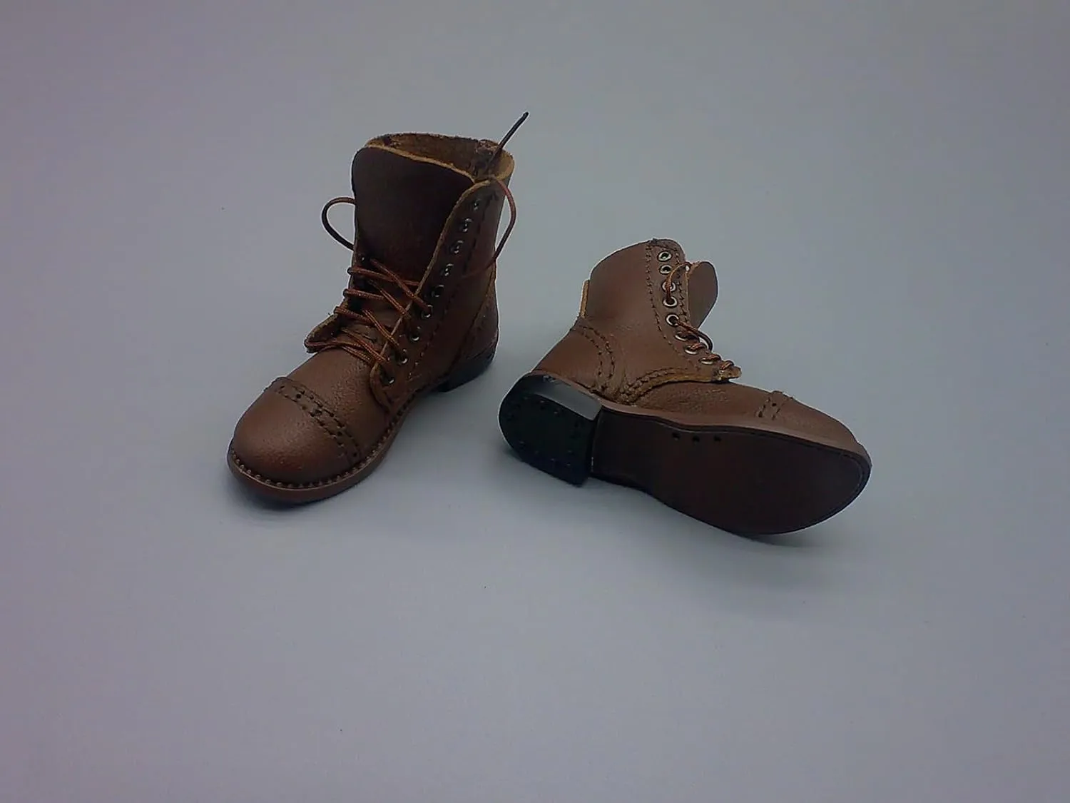 1/6 Scale Brown Boots Male Soldier Model Figure for 12" Movable Doll Action Figure，Flexible Seamless Doll Miniatures Accessories Doll