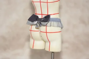 1/6 Scale Female Soldier Model Doll Clothes 12 Inch Mobile Doll Action Doll Bow Tie Underpants, Flexible Seamless Doll Miniature Accessories Doll(Blue)