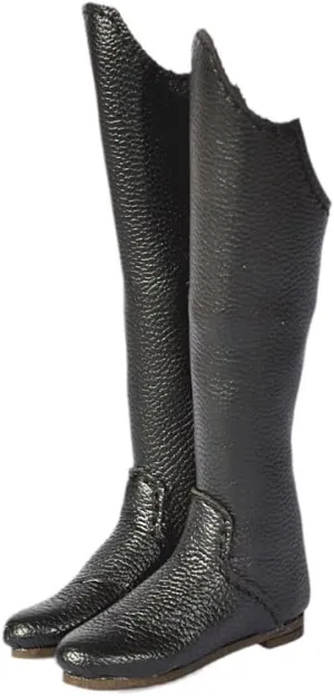 1/6 Scale Female Soldier Model Figure Doll Shoes Flat Boots for 12" Movable Doll Action Figure，Flexible Seamless Doll Miniatures Accessories Doll(Black)