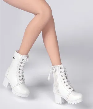 1/6 Scale Figure Doll Clothes Half Boots 3TE for 12" Female Action Figure, Flexible Seamless Doll Silicone Body Doll(White)