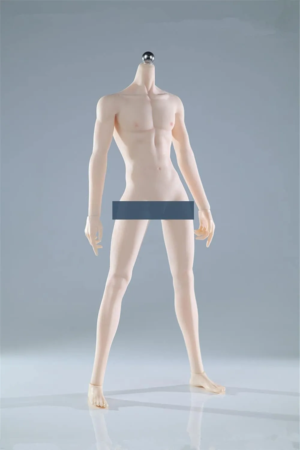 1/6 Scale Male Body,JIAOU Doll 12inch Super Flexible Male Seamless Long Legs Muscle Action Figure Body Collectible (JOK-17A-WS Pale Skin)