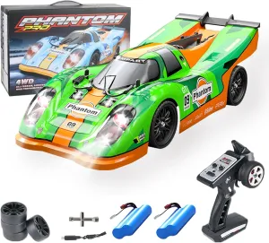 16307Pro Brushless RC Car, On Road High Power Drift Car 4WD Remote Control Truck, 45KM/H High Speed RC Car for Racing, Street Bash Electric Powered Drifting Car with 7 Modes LED Lights