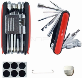 16-in-1 Bike Multi Tool, Professional Bicycle Mechanic Repair Tool Kit Set, Folding Functional Bicycle Tools, Mini Portable Multifunctional Repair Tool Set for Road and Mountain Bikes Emergency Repair