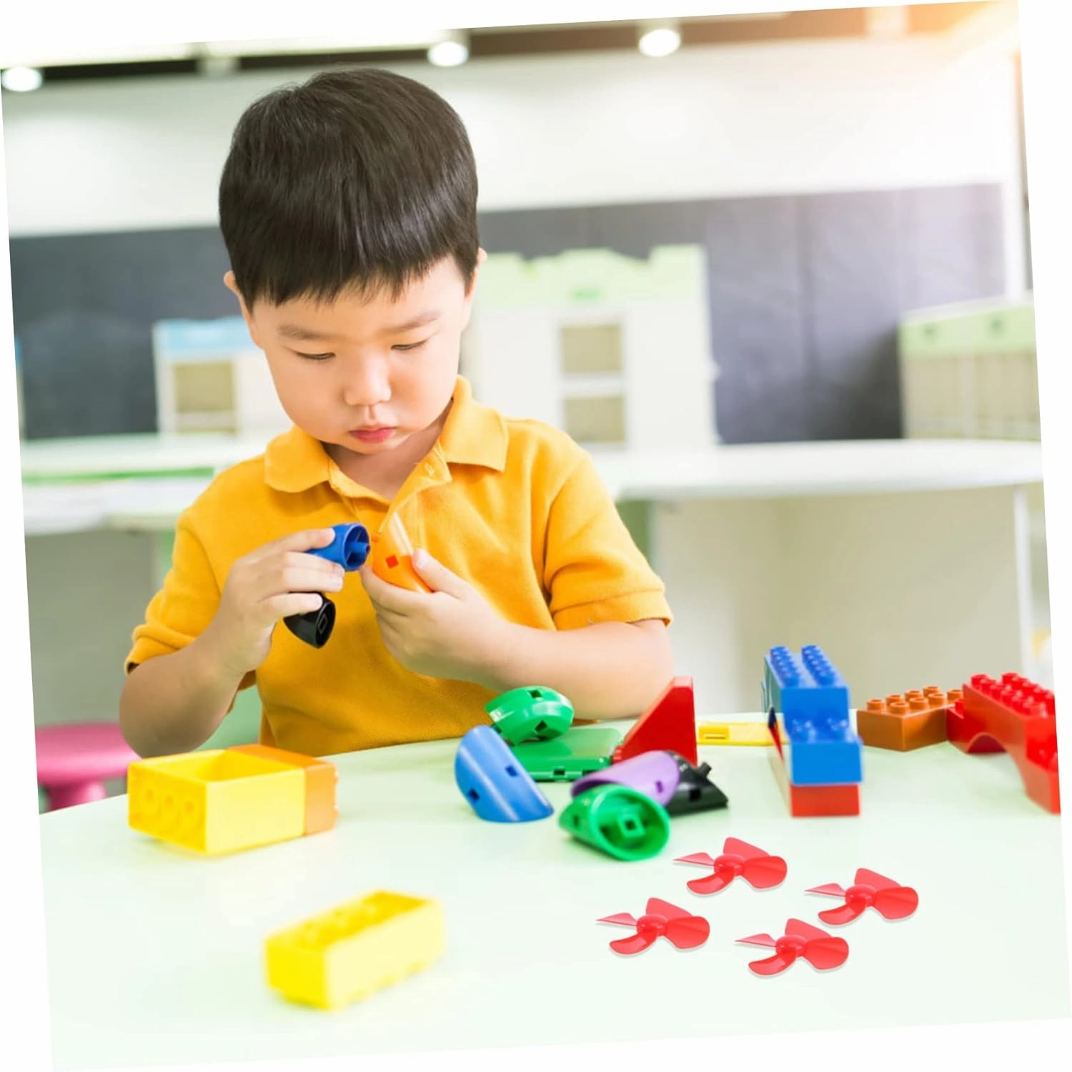 192pcs Miniature Electric Toy Propellers Versatile Accessories for Crafts Mini Fans and for Boys and Girls Creative Play and Home Decoration