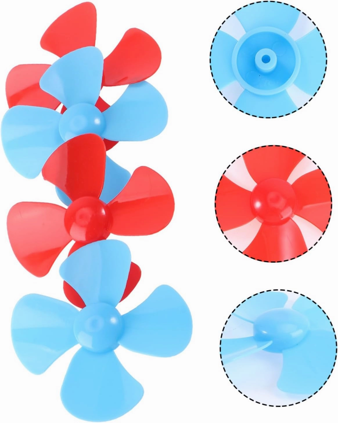 192pcs Miniature Electric Toy Propellers Versatile Accessories for Crafts Mini Fans and for Boys and Girls Creative Play and Home Decoration