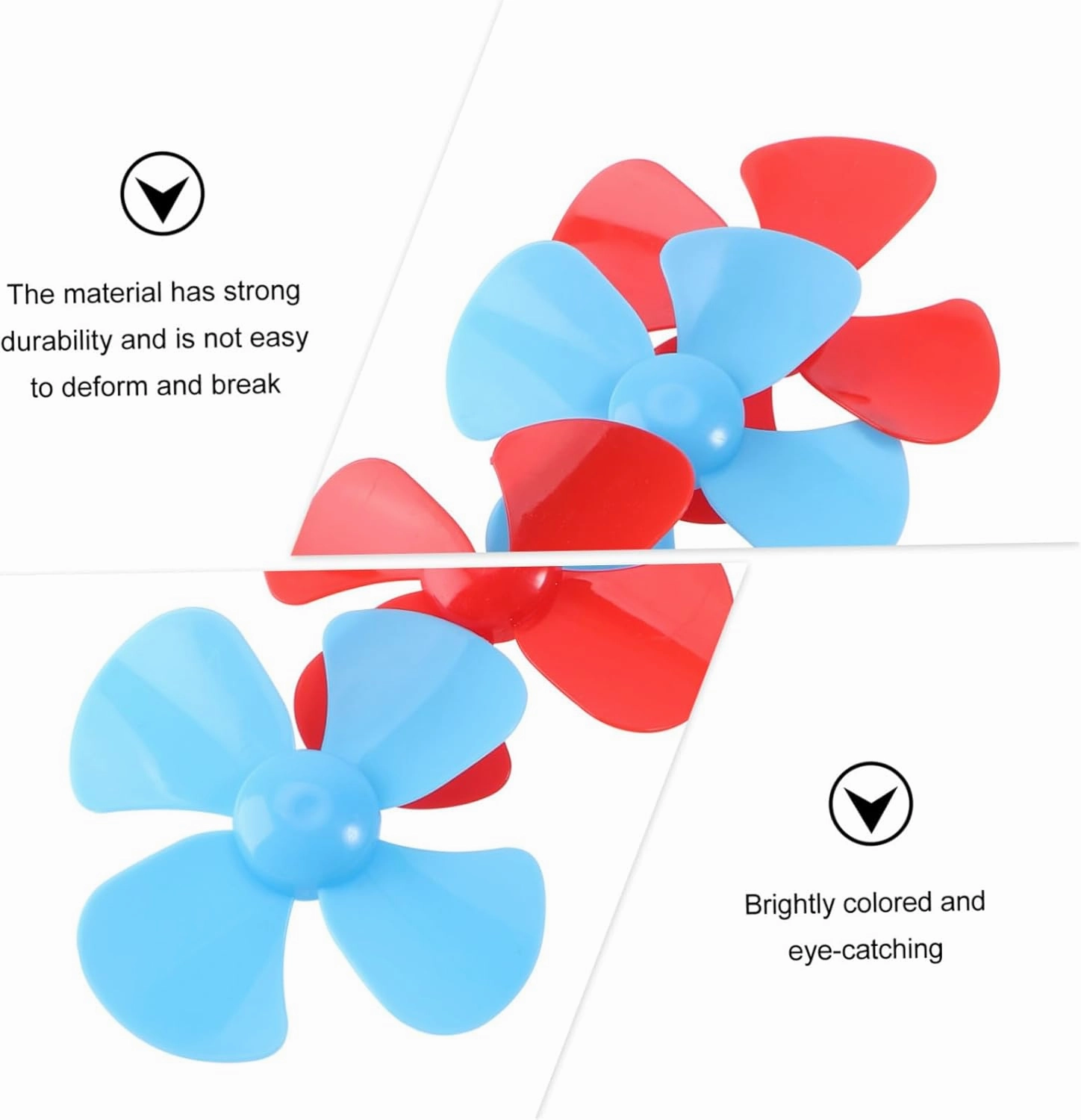 192pcs Miniature Electric Toy Propellers Versatile Accessories for Crafts Mini Fans and for Boys and Girls Creative Play and Home Decoration