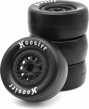 1/10 Racing Short Course Truck Tires，Suitable for TRAXXAS Slash4X4 HuanQi 727 ARRMA SENTON 3S Losi Ford Raptor Baja Rey/ 105mm OD High-Performance Short-haul Truck Tires（Black）