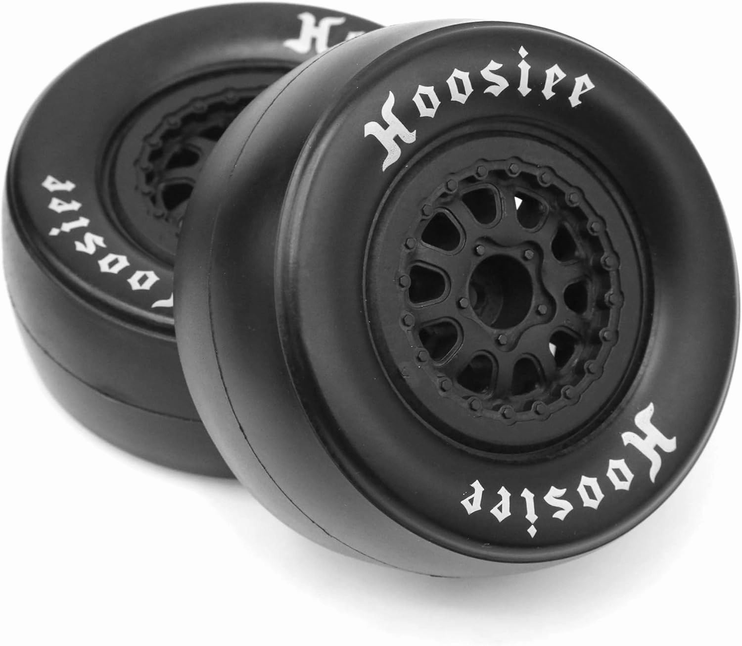1/10 Racing Short Course Truck Tires，Suitable for TRAXXAS Slash4X4 HuanQi 727 ARRMA SENTON 3S Losi Ford Raptor Baja Rey/ 105mm OD High-Performance Short-haul Truck Tires（Black）