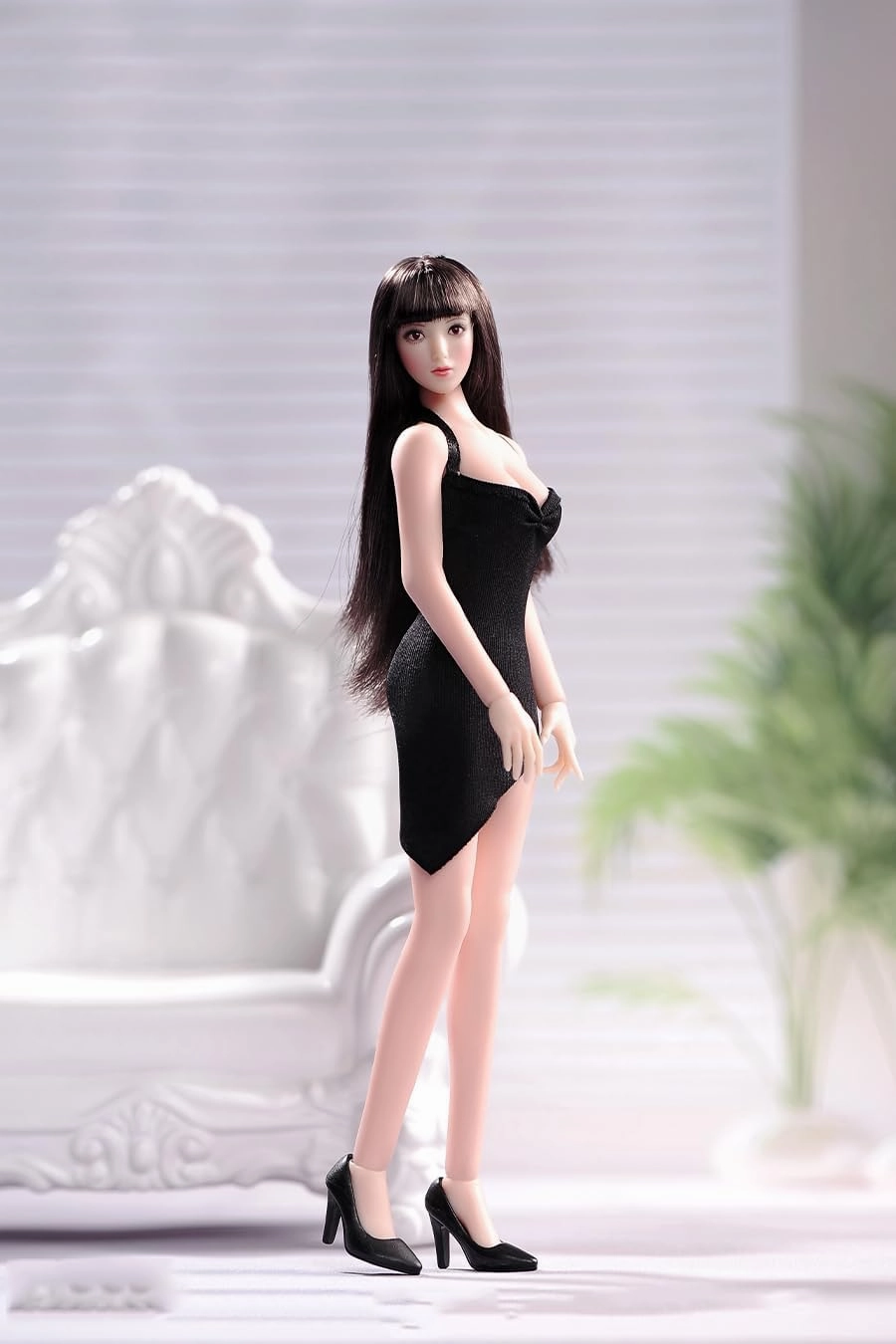1/12 Scale Action Figure ,TBLeague T01 T02 T03 T04 T05 Female Super Seamless Flexible Body 6 inches Realistic Full Silicone Body with Stainless Steel Skeleton Collectable Doll (PHMB2018-T01A)