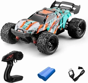 1:18 Remote Control Car for Kids Adults,36 Km/h High Speed Monster Trucks 4x4 Off-Road Hobby Fast RC Car,2.4GHz 4WD All Terrain Electric Vehicle,Gifts for Boy Girl