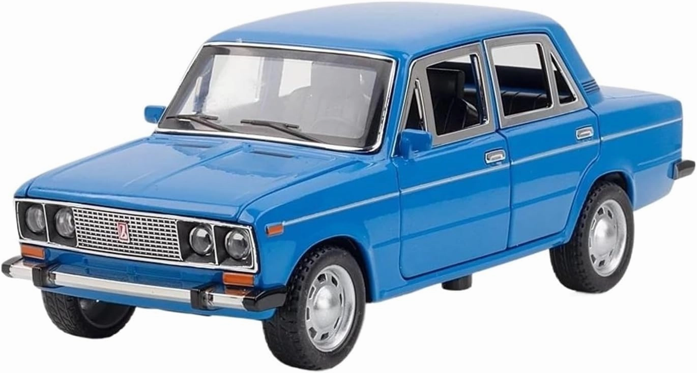 1 24 for Lada 2016 Classic Car Alloy Car Model Diecast Metal Toy Adults Car Model Simulation Collection Gift Classic Cars Collectible(Blue)
