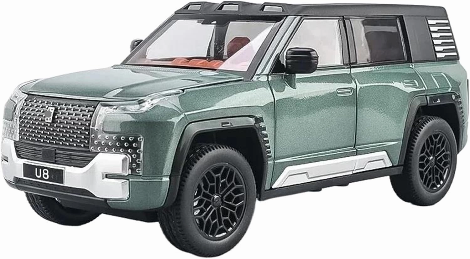 1:24 for Looking Up at U8 Alloy Die-cast Metal Car Model(Green)