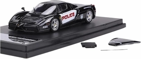 1：64 for Ferrari Enzo Police Sports Cars Alloy Model Decoration Collection Souvenir Decoration Mini Simulation Toys