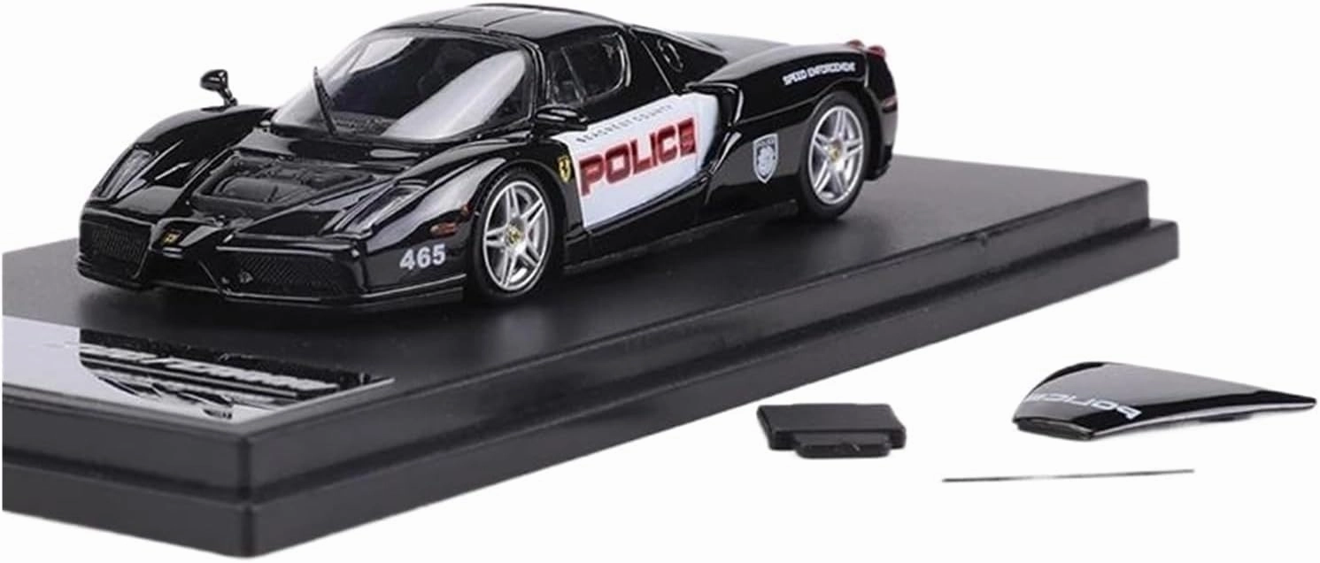 1：64 for Ferrari Enzo Police Sports Cars Alloy Model Decoration Collection Souvenir Decoration Mini Simulation Toys