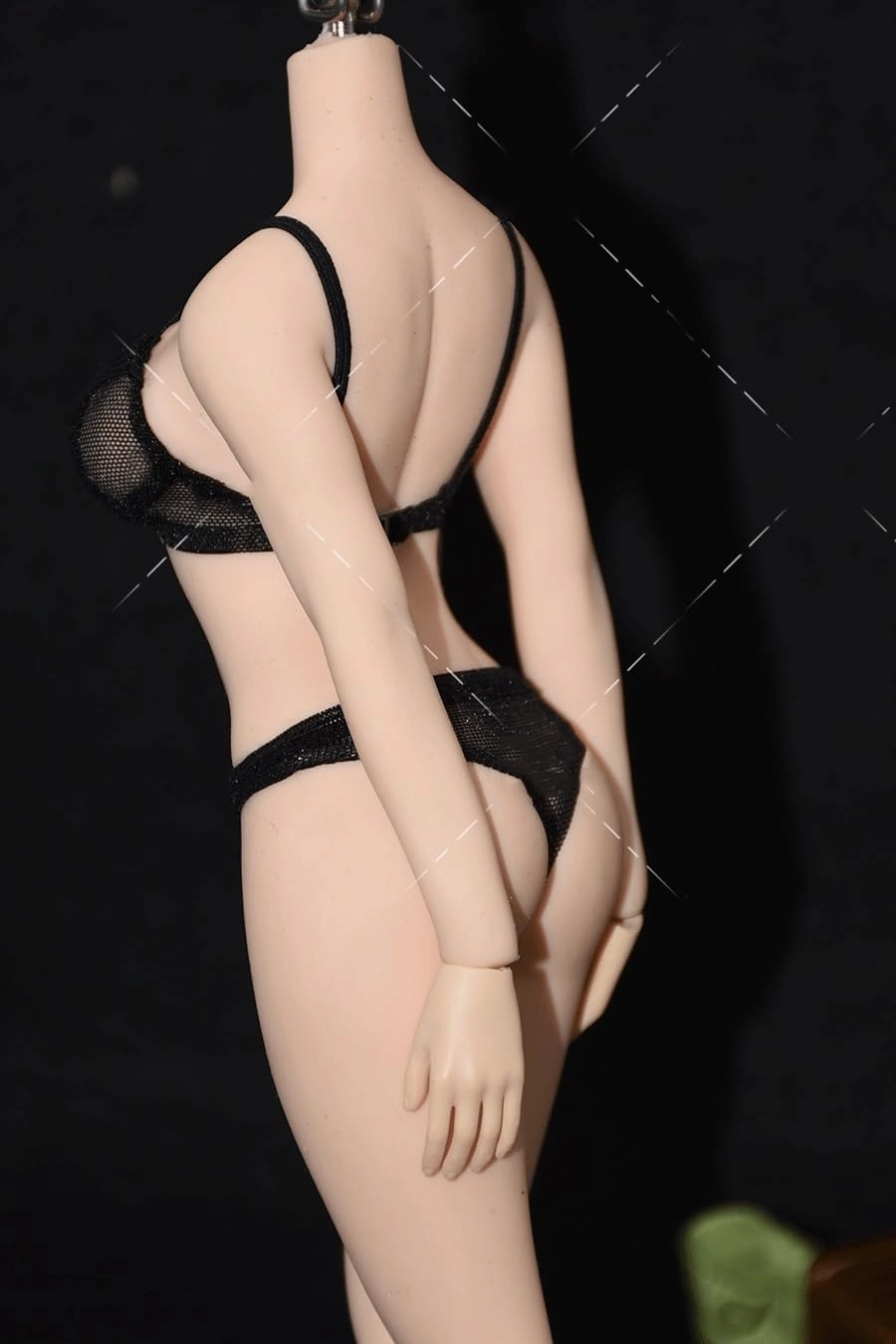 1/6 Scale Figure Doll Clothes Lace Underwear Underpants C08 for 12" Female Action Figure, Flexible Seamless Doll Silicone Body Doll(Black)