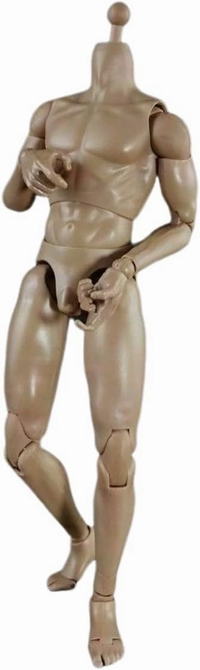 1/6 Scale Male Body,12inch Male Flexible Strong Muscular Action Figure Body Doll Collection (A)