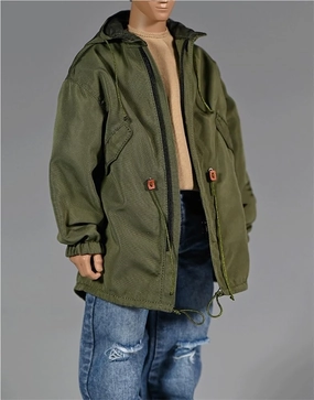 1/6 Scale Male Soldier Model Doll Clothes 12 Inch Action Doll Workwear Jacket, Flexible Seamless Doll Miniature Accessories Doll(Green)