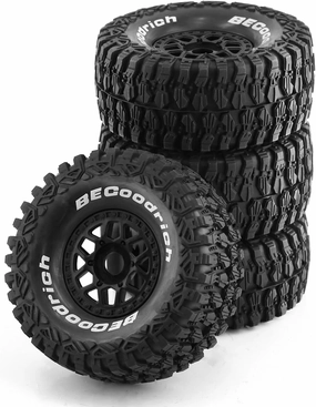 1/7 1/8 RC Short Course Truck Tires for All Terrain，Suitable for TRAXAXS UDR 85086-4 ARRMA Mojave EXB YK4072 DF7 FS Atom/ 135mm OD High Performance Desert Off-Road Truck Tires