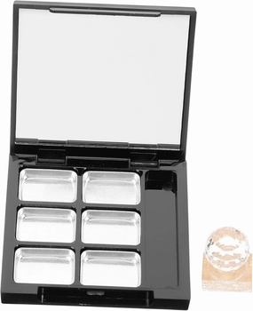 1 Set DIY Empty Eyeshadow Palette with Refillable Plates Compact Organizer for Travel for Lipstick Blush and Eyebrow Powder Women Special Occasions