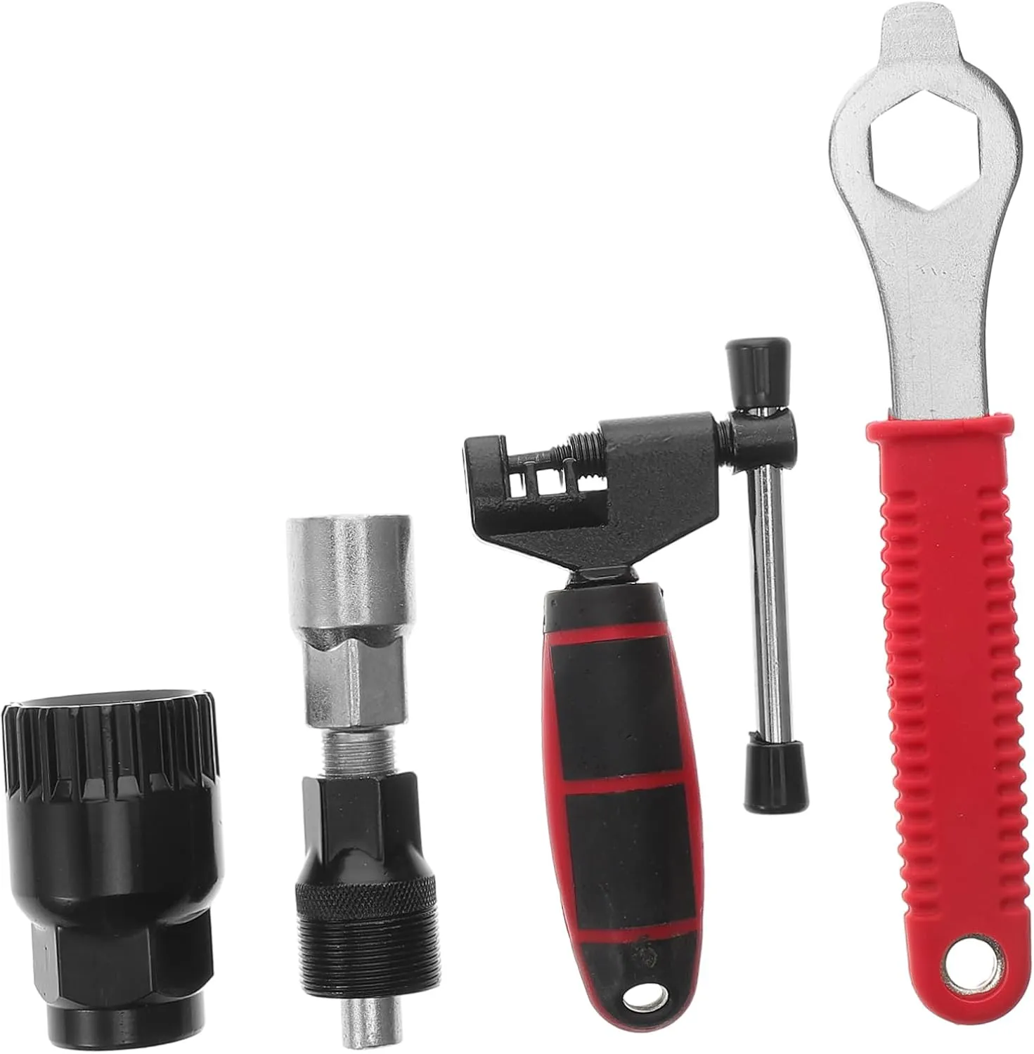 1Set Bicycle Repair Tool Kit Compact Crank Puller Shaft Remover Wrench for Road Bike Accessories Portable Multi Function Tools for Easy Tire Removal Bike Maintenance