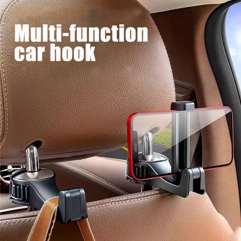 2 Pack for Jaguar XK XK8 XKR F E I Pace XE XF XJ L Car Seat Headrest Hook Car Purse Hook Car Handbag Car seat Accessories Durable car Interior,E Black