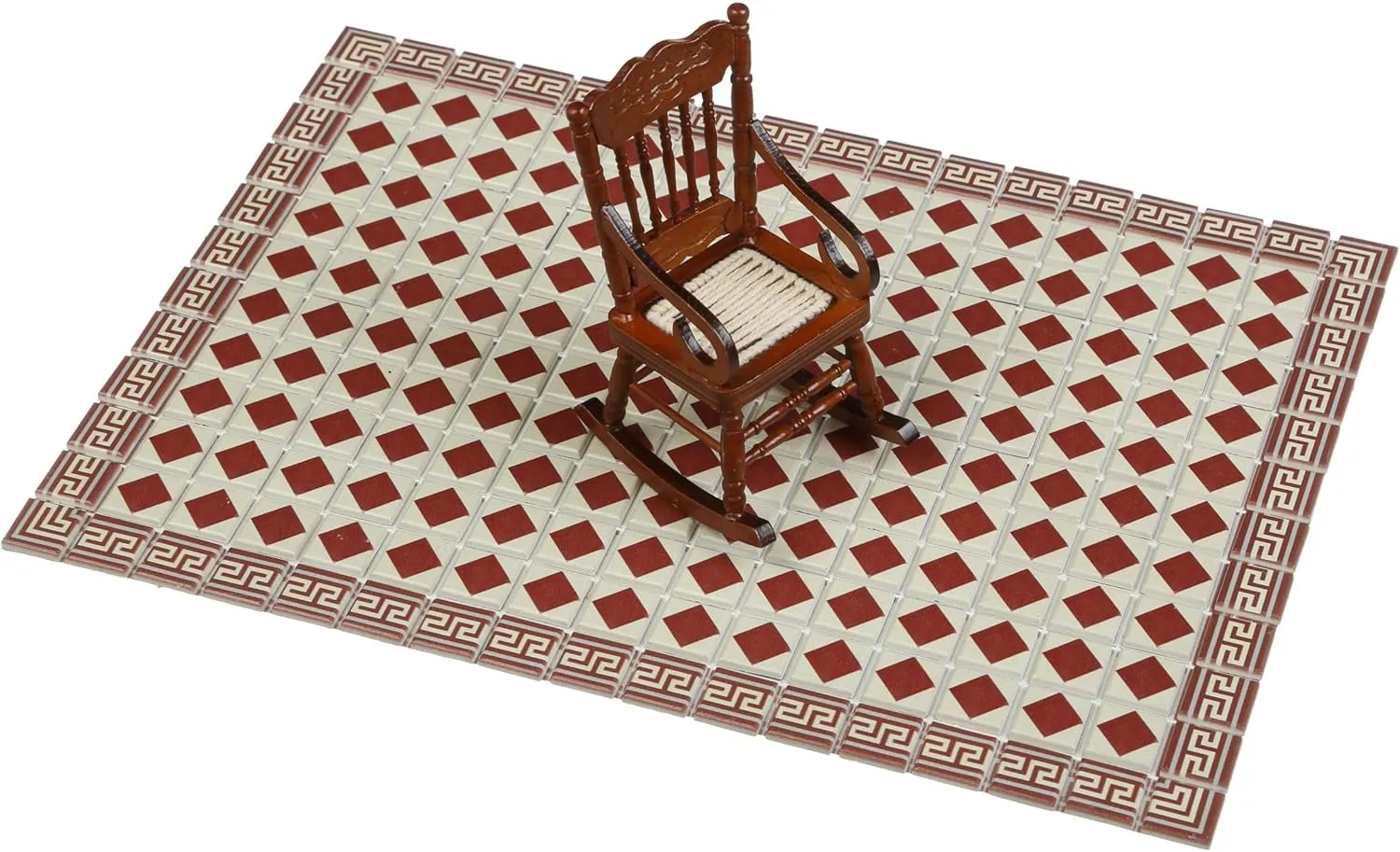 200 pcs, Dollhouse Flooring, 1:12 Scale Doll House Tiles, Miniature Dollhouse Accessories, REDUCIO! (Victorian)