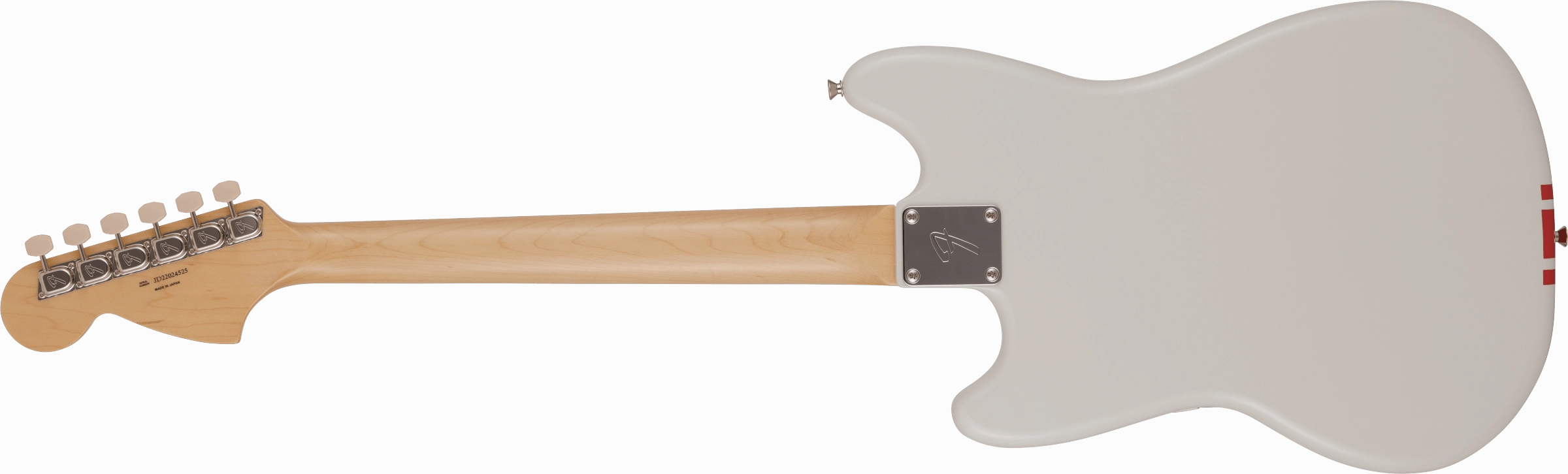 2023 Collection Made in Japan Traditional 60s  Mustang, Rosewood Fingerboard, Olympic White with Red Competition Stripe