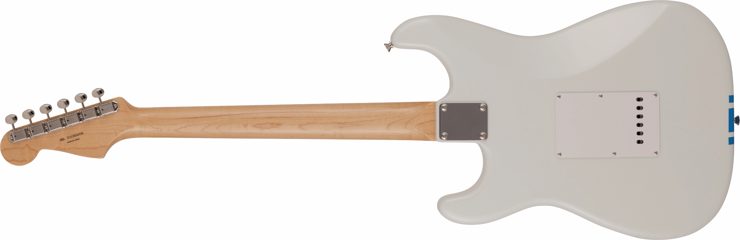 2023 Collection Made in Japan Traditional 60s Stratocaster, Rosewood Fingerboard,  Olympic White with Blue Competition Stripe