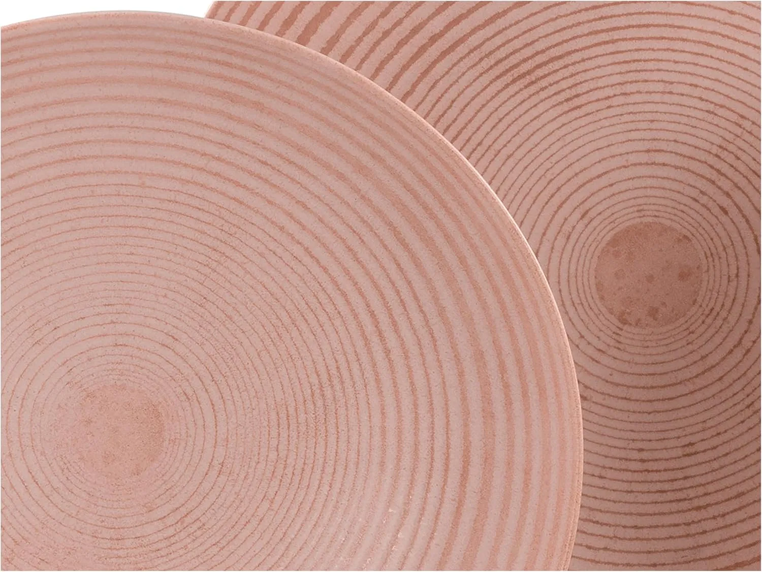 23719, Catania Peach Series, 12-Piece Crockery Set for 4 People, Plate Set Made of Stoneware, Dishwasher and Microwave Safe, Made in Portugal