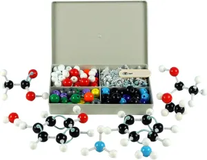 240Pcs Molecular Model Kit Inorganic and Organic Chemistry Scientific Atoms Molecular Models Color-Coded Atoms for Kid Molecular Model Kit Organic Chemistry Set