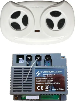 2.4G Bluetooth Remote Control and Receiver for Ride On Car,Controller Transmitter Accessories for Kids Electric Toy SUV