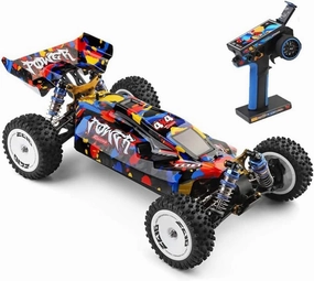 2.4GHZ Brushless RC Buggy 75 KM/H High Speed 4WD Remote Control Car All Terrain Off Road Truck Hobby Racing Toys Alloy Chassis Hydraulic Shock Absorption RC Vehicle
