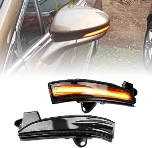 [2pcs] Led Sequential Turn Signal Lights Compatible with For-d Fusion Mondeo 2013-2020 USA Version Side Mirror Lights