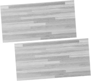 2pcs Miniature Wood Grain Flooring for Dollhouse Decoration Easy DIY Installation Lightweight Material for Setup for Dollhouse Models and Photography