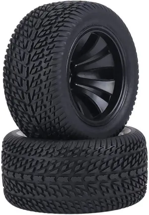 2Pcs/Set 1/12 Rubber Racing Car Tyre Tires & Plastic Hubs Wheel Rims for 1:12 RC Car Racing Car RC Spare Parts Wheel Tire