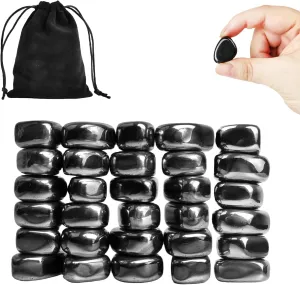 30 Pcs Large Fridge Magnets, Hematite Magnet Fidget kit, Irregular Refrigerator Magnets for Kitchen, DIY Educational Science Kit for Wall Stickers, Magnetic Fidget Toy for whiteboard (Black)