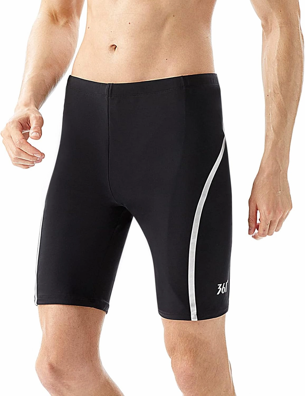 361° Swim Jammers for Men, Pro Racing Training Swimsuit, Chlorine Resistant Endurance Mens Swim Suit Swimwear Tech Pant