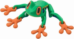 3D Printed Frog with Movable Joints, 3D Printed Articulated Frog Flexible Jungle Frog, 3D Printed Action Animal Fidget Toy, Home Office Decor Christmas Birthday Gift for Adults