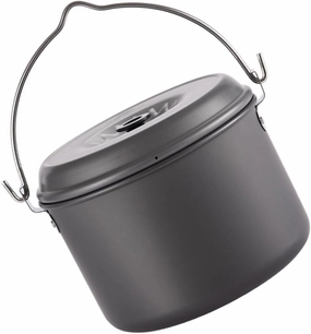 4l Large Capacity Camping Pot Portable Cookware for 4-6 People Camping Cooking Gear
