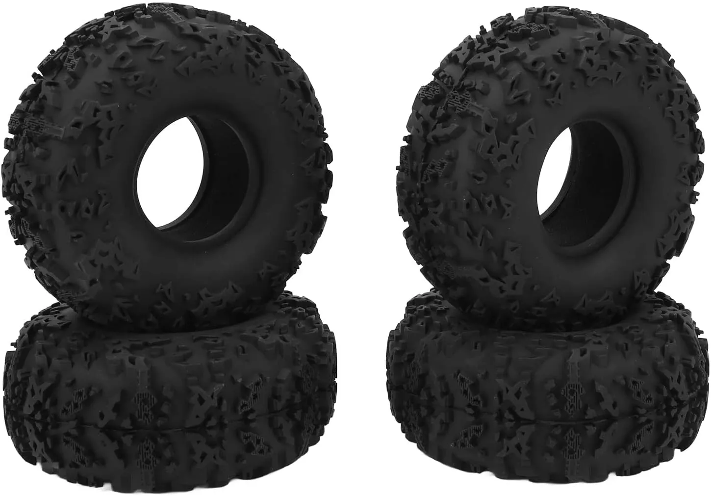 4Pcs RC Car Tires, Strong Grip RC Crawler Tyre Flexible, Strong Cushioning Performance Universal RC Car Wheels, for 2.2inch Wheels Large
